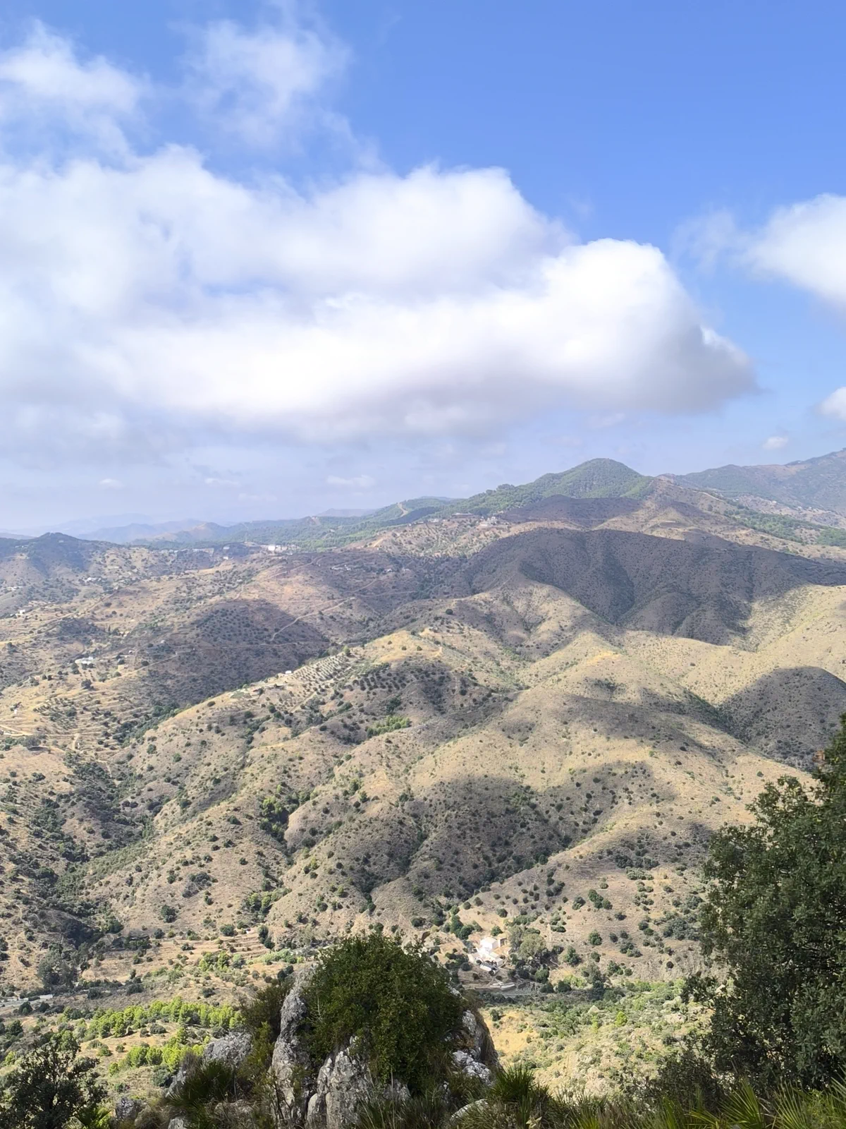 Montes de Málaga landscape seen from San Antón