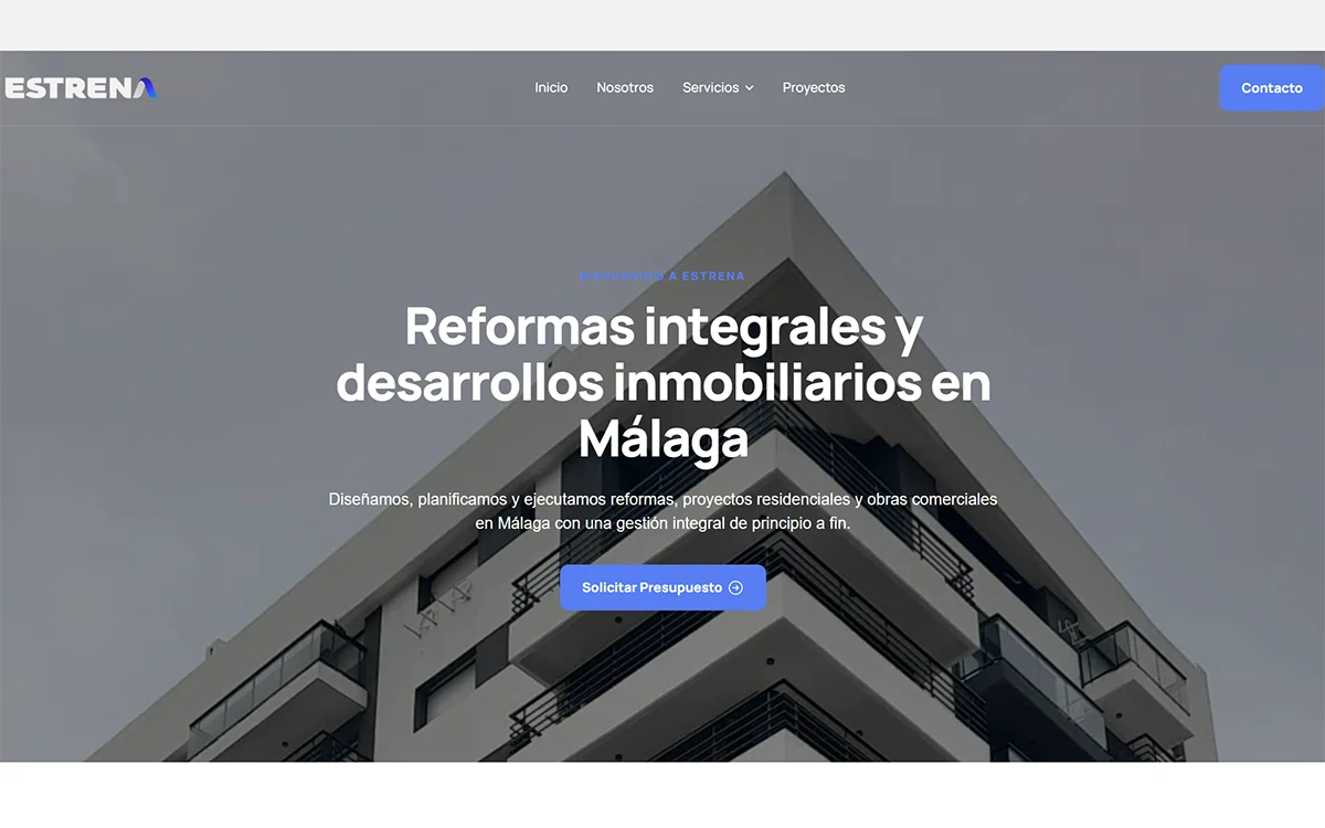 Estrena corporate website